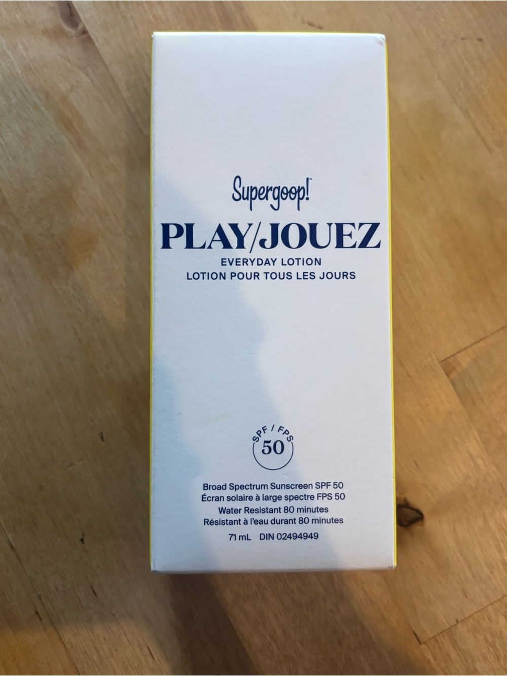 Supergoop! PLAY/JOUez Everyday Lotion SPF 50 - White with Yellow Trim